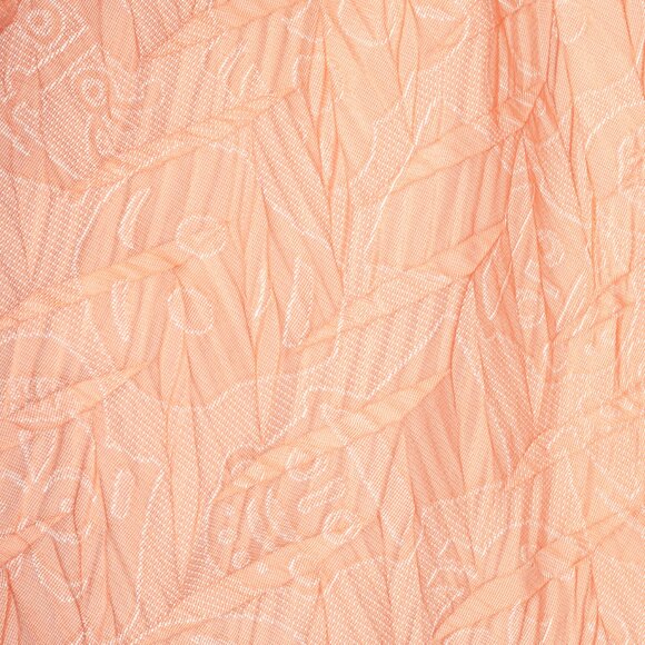 Issey Miyake Fete Terracotta Architectual-Pleated Perforated-Face Jacket - Picture 6 of 8